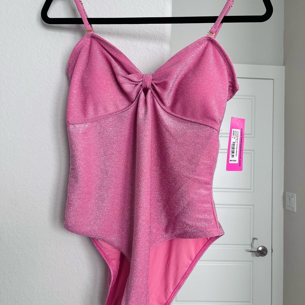 Betsey Johnson Sparkling Pink Swimsuit